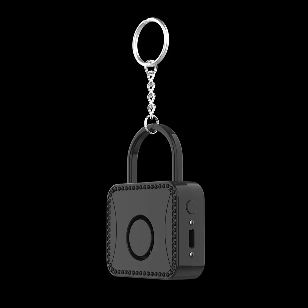 Portable Personal Alarm Type-C Rechargeable Locks Shaped MP-A07