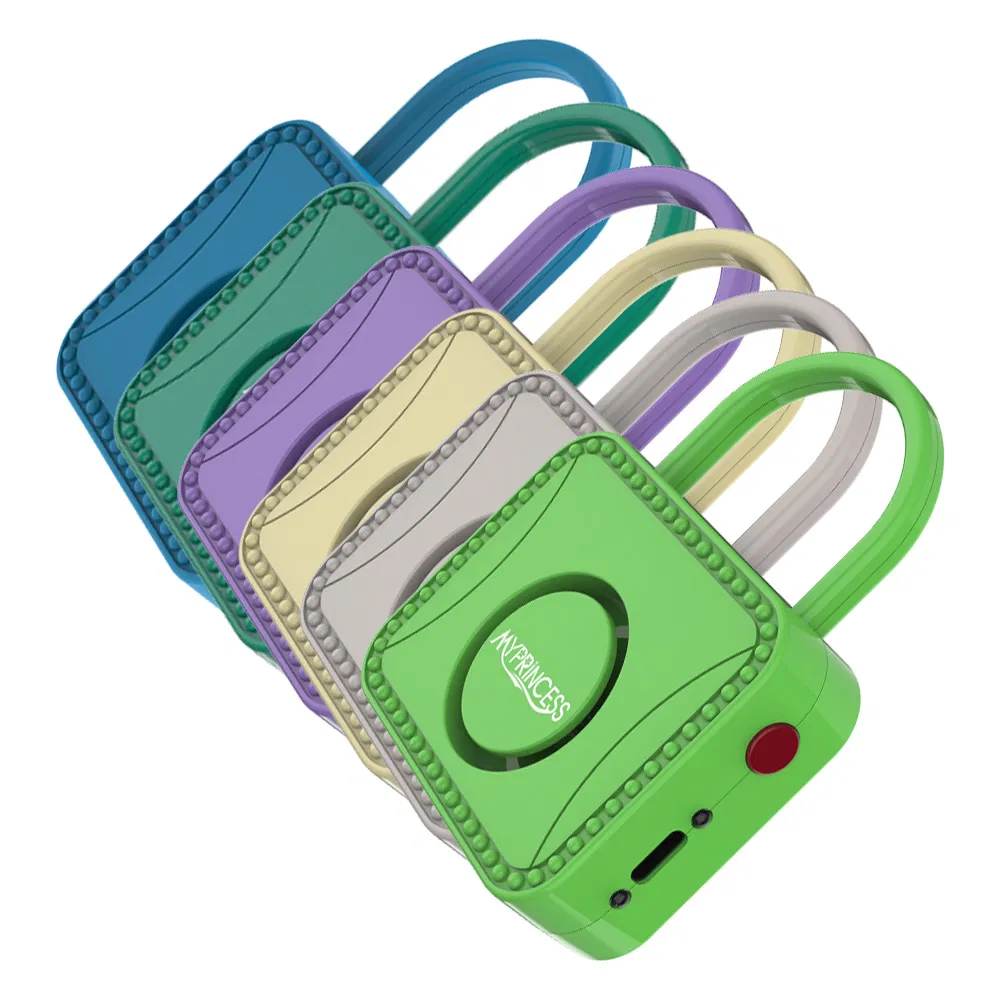 Portable Personal Alarm Type-C Rechargeable Locks Shaped MP-A07