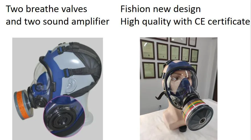 PPE Factory Sale Full Face Silicone Universal Filter Connector Gas Mask Cbrn