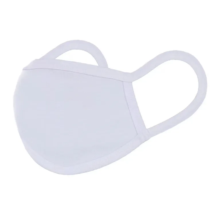Printable Custom White Polyester Sublimation Blanks Printing Cute Face Mask