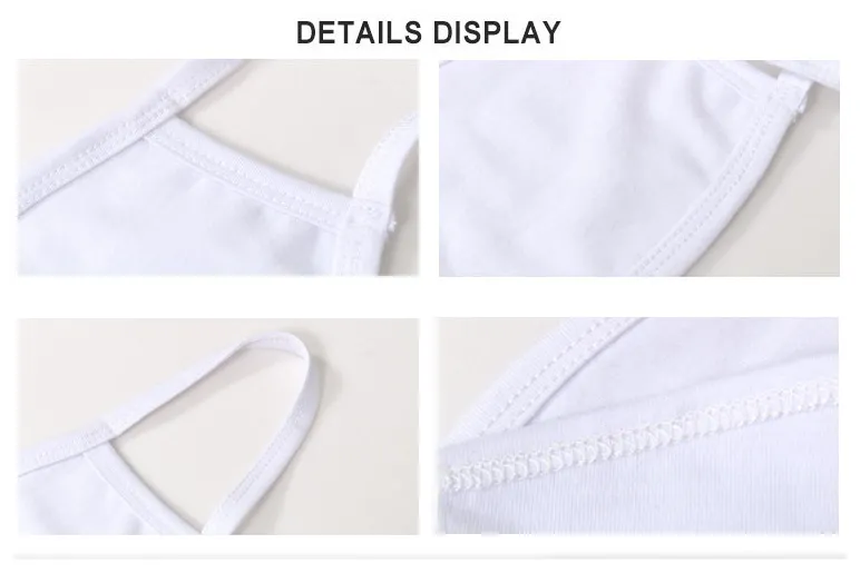 Printable Custom White Polyester Sublimation Blanks Printing Cute Face Mask