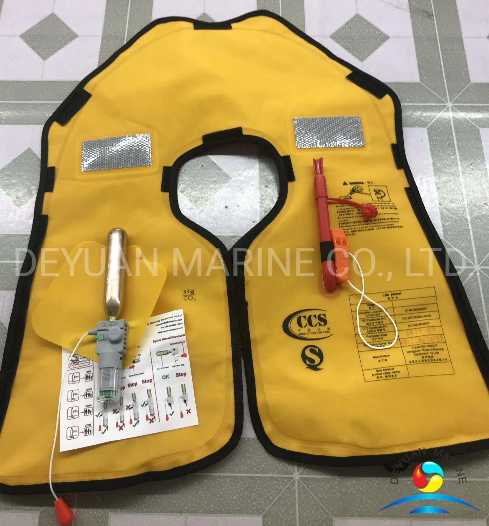 Professional TPU Material Ultrathin Inflatable Lifejacket