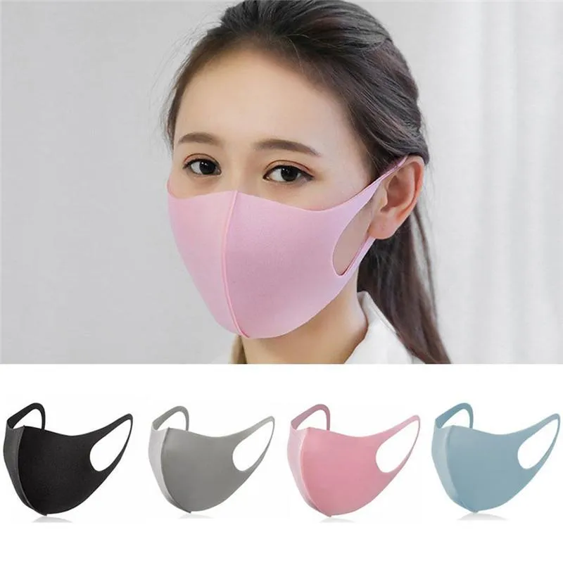 Reusable Cleanable Ice Silk Breathable UV Proof Dust Proof Sand Proof Wind Proof Dust Face Mask Respirator