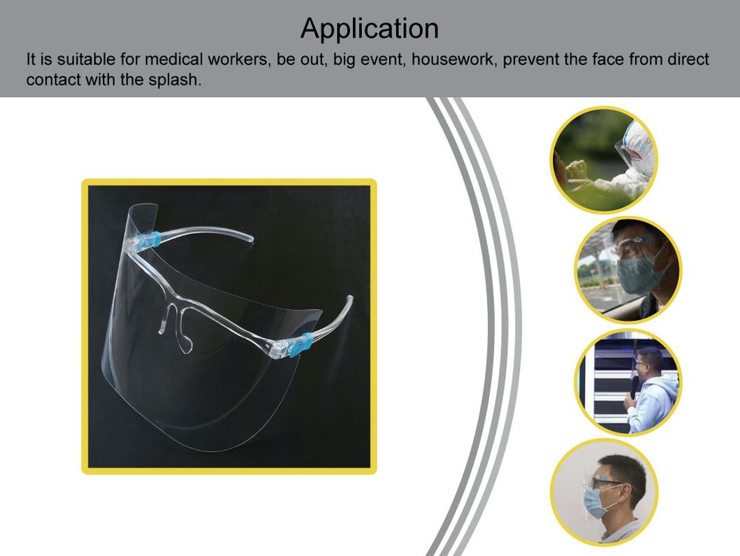 Reusable Clear Anti-Fog Anti-Scratch Eye Rack Face Shield