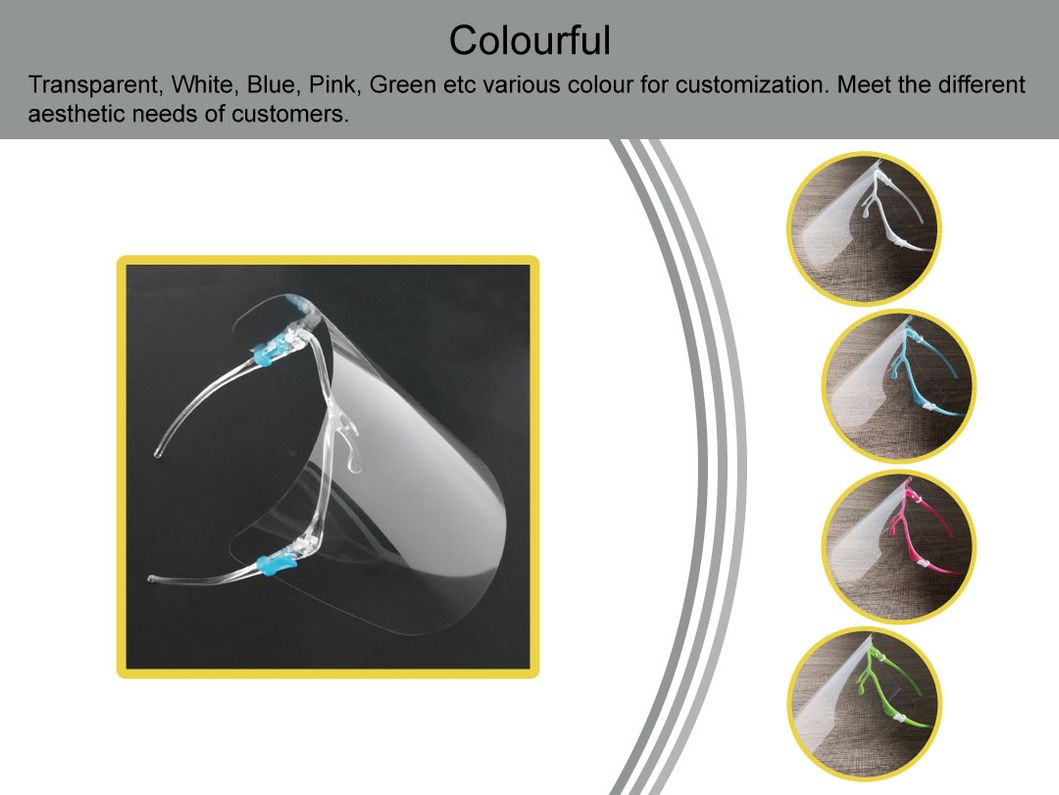 Reusable Clear Anti-Fog Anti-Scratch Eye Rack Face Shield