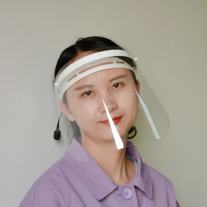 Reusable Clear Face Shield White Safety Face Shield