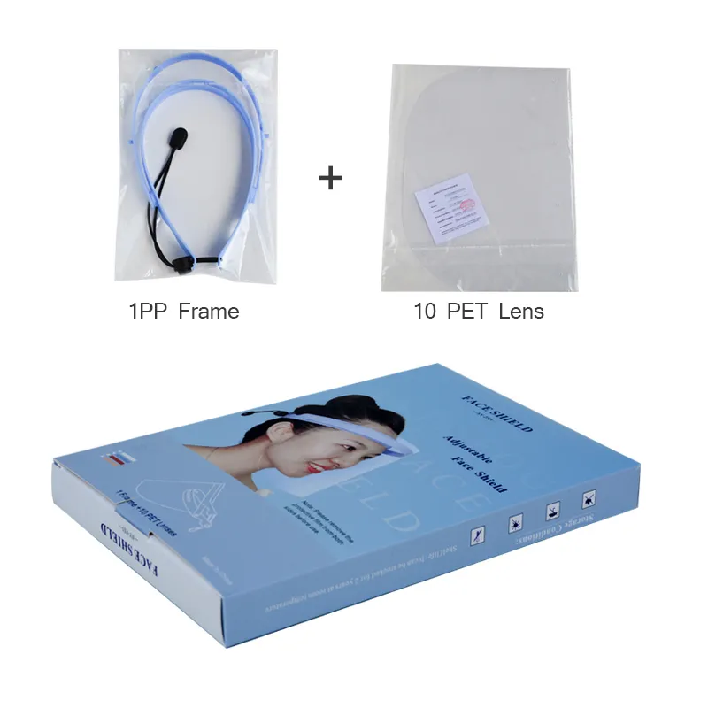 Reusable Clear Face Shield White Safety Face Shield