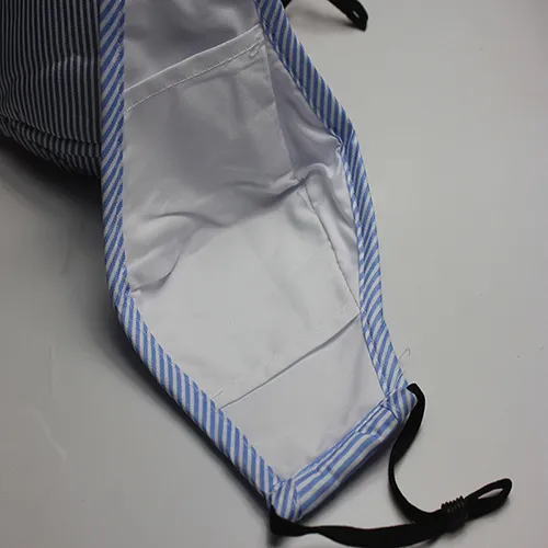Reusable Cotton Face Mask with Filter, Adjustable Earloop Cotton Face Mask, Anti Pm2.5 Filter Cotton Face Mask, Anti Spray Stripes Cotton Face Mask