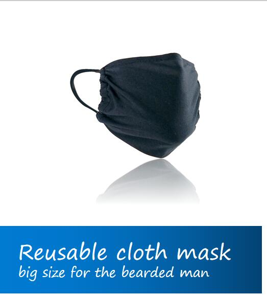 Reusable Washable Cloth Face Mask with Changeable Pm2.5 Filter Respirator Anti Dust Mouth Muffle Bacteria Proof Flu Mouth Muffle