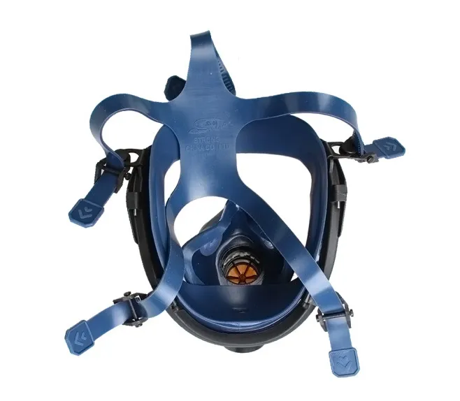 Reuse Gas Mask Anti Poison Gas Full Face Mask Silicone Spherical Gas Mask Large Field of View, Protect The Respiratory Tract Respirator Filter Box Cartridge