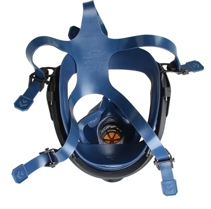 Reuse Gas Mask Anti Poison Gas Full Face Mask Silicone Spherical Gas Mask Large Field of View, Protect The Respiratory Tract Respirator Filter Box Cartridge