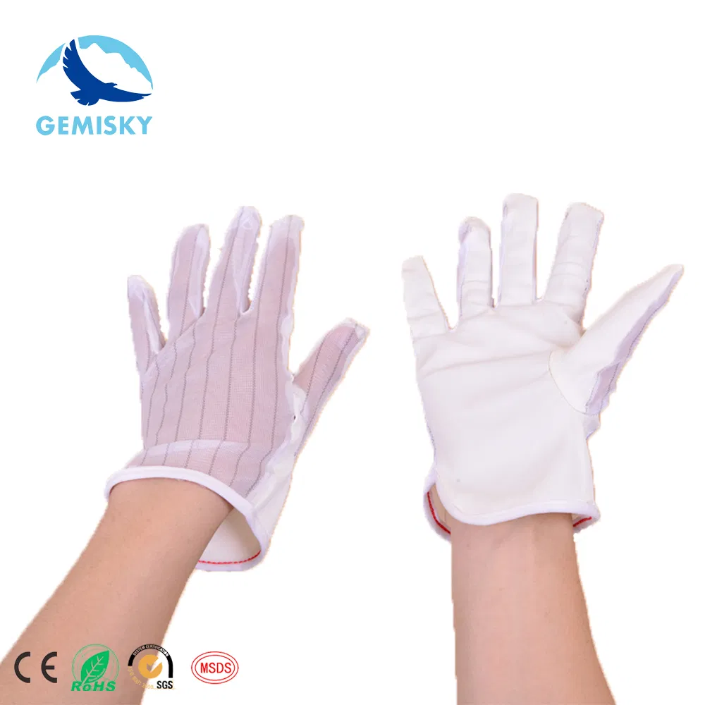 SD Anti-Slip Anti-Static PVC Dotted Glove Lint Free