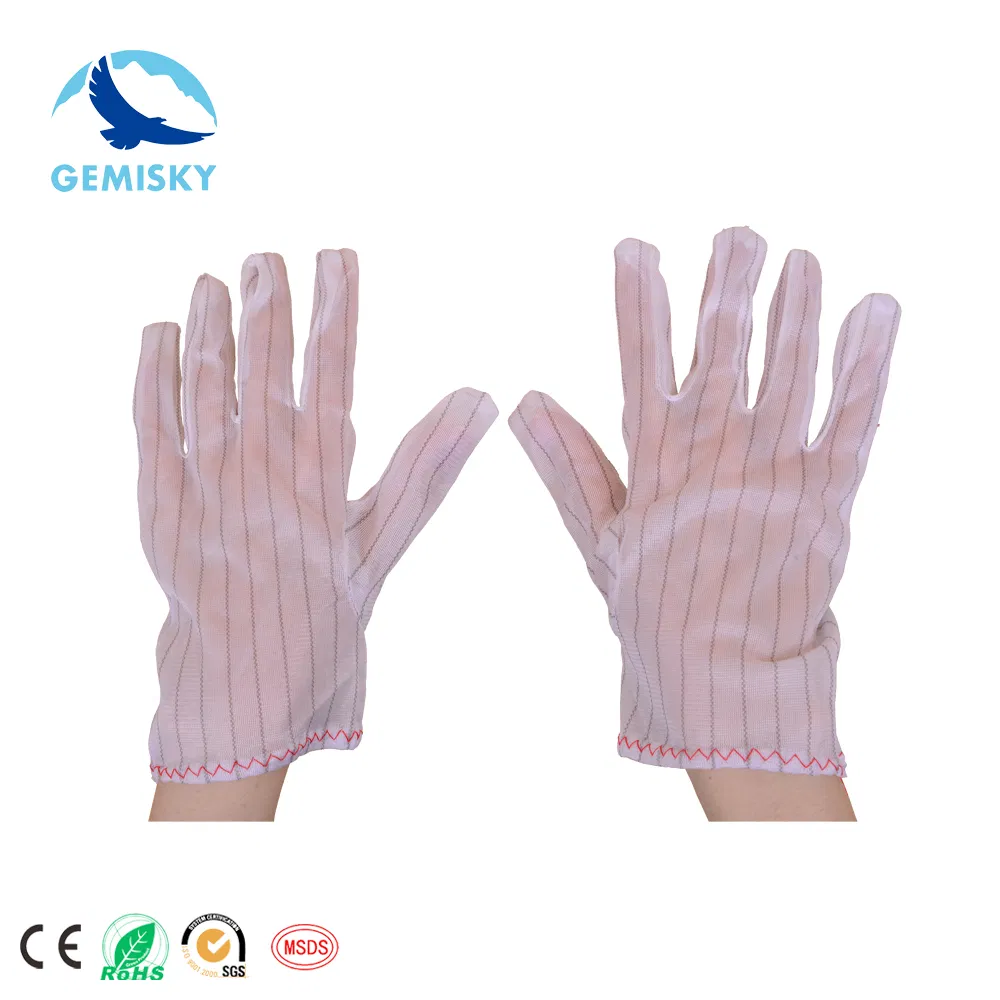 SD Anti-Slip Anti-Static PVC Dotted Glove Lint Free