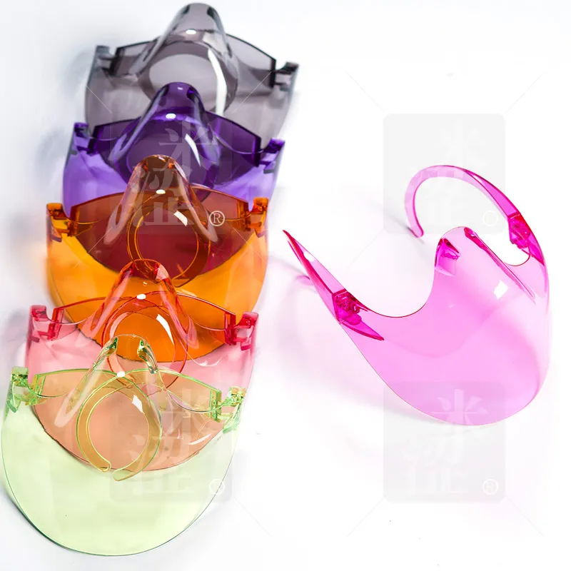 Semi, New Products 2021 Plastic Nose Face Mask Transparent Mouth Face Shield Anti Fog with Direct Sale 8 Color