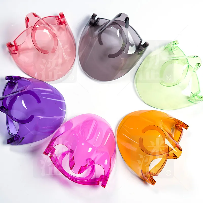Semi, New Products 2021 Plastic Nose Face Mask Transparent Mouth Face Shield Anti Fog with Direct Sale 8 Color