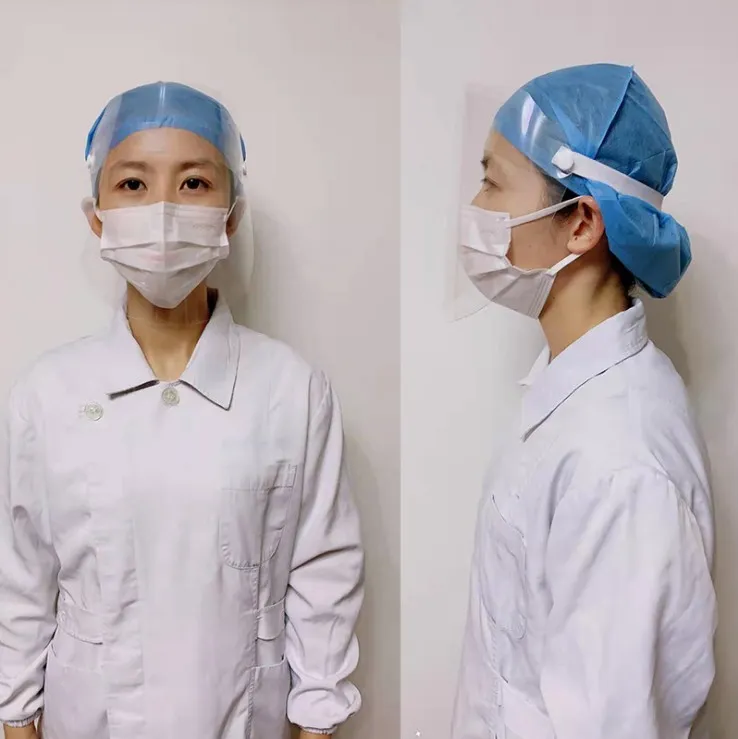 Simple  Protective Face Shield Custom Plastic PET mask