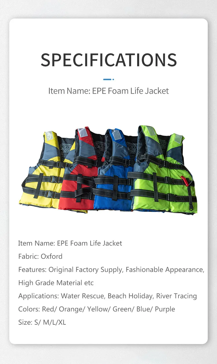Solas Fashionable Appearance Waterproof EPE Foam Life Jacket for Sale