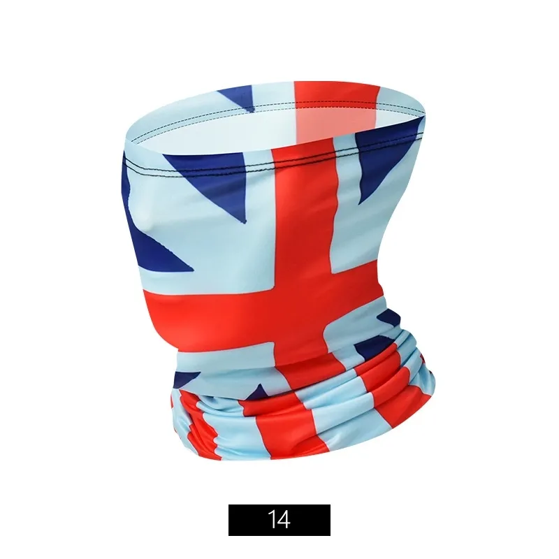 Sports Mask Ice Silk Neck Cover Hang Ear Triangle Face Mask Tube Scarf Ear Loops Stylish Neck Gaiters Printed Outdoor Cycling Hanging Mask
