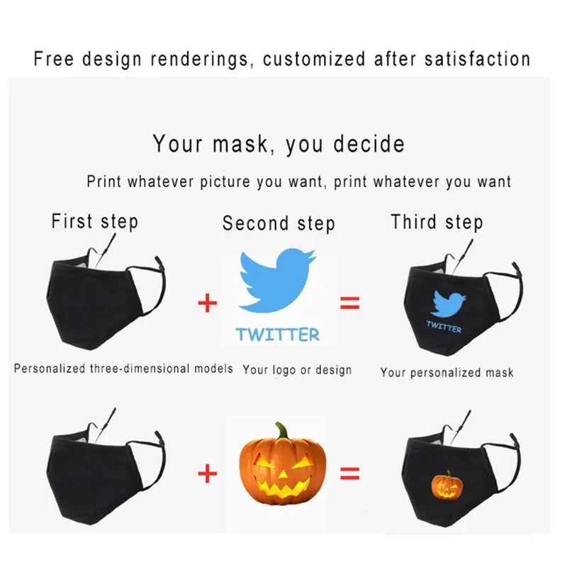 Spring Washable Reusable Fashion Cotton Facemasks Custom Cooling Ice Silk Party Face Masks with Logo Dust-Proof