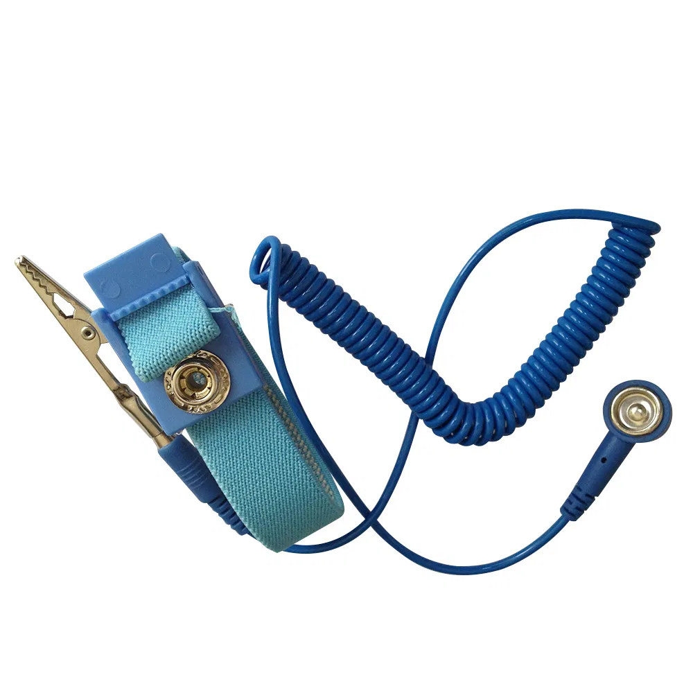 Standard Fabric Blue Maroon Color ESD Wrist Strap