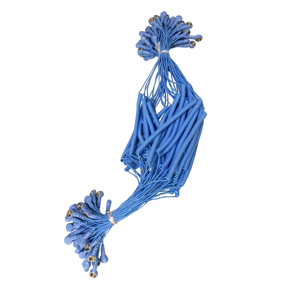Standard Fabric Blue Maroon Color ESD Wrist Strap