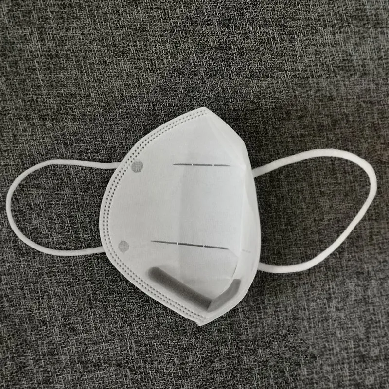 Stock Disposable Safety Mask Face Protective Face Mask White Color KN95 Face Mask