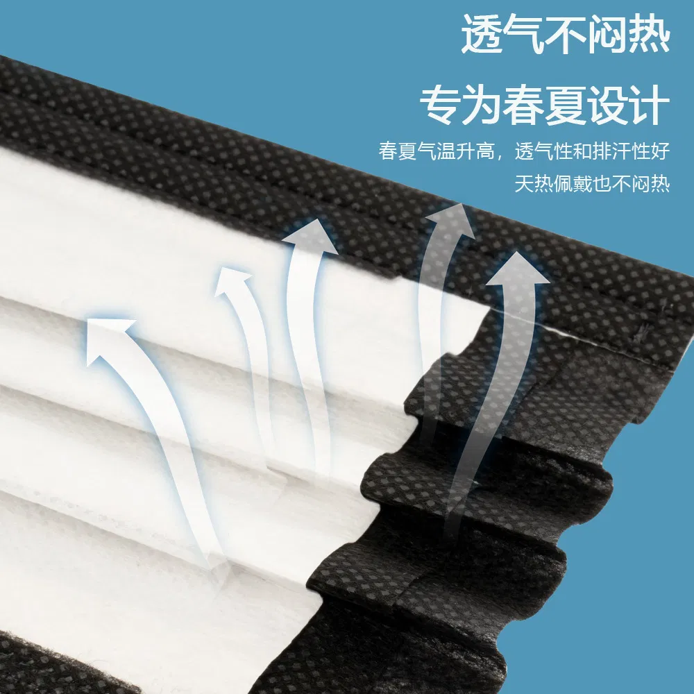 Stock Dustproof and Filter Haze Proof Black Mask