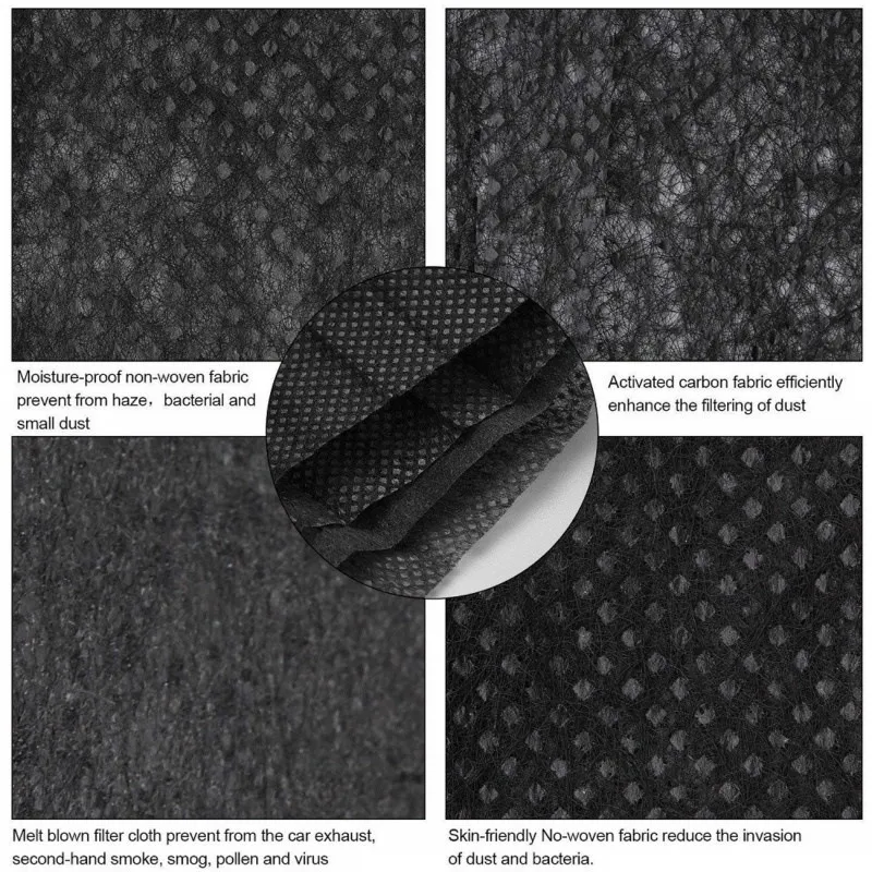 Stock Dustproof and Filter Haze Proof Black Mask
