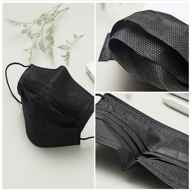 Stock Dustproof and Filter Haze Proof Black Mask