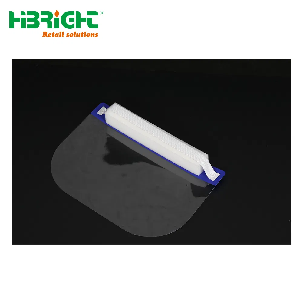Supermarket POS Sales Protection Plastic Transparent Clear Full Visors Mask Face Shields