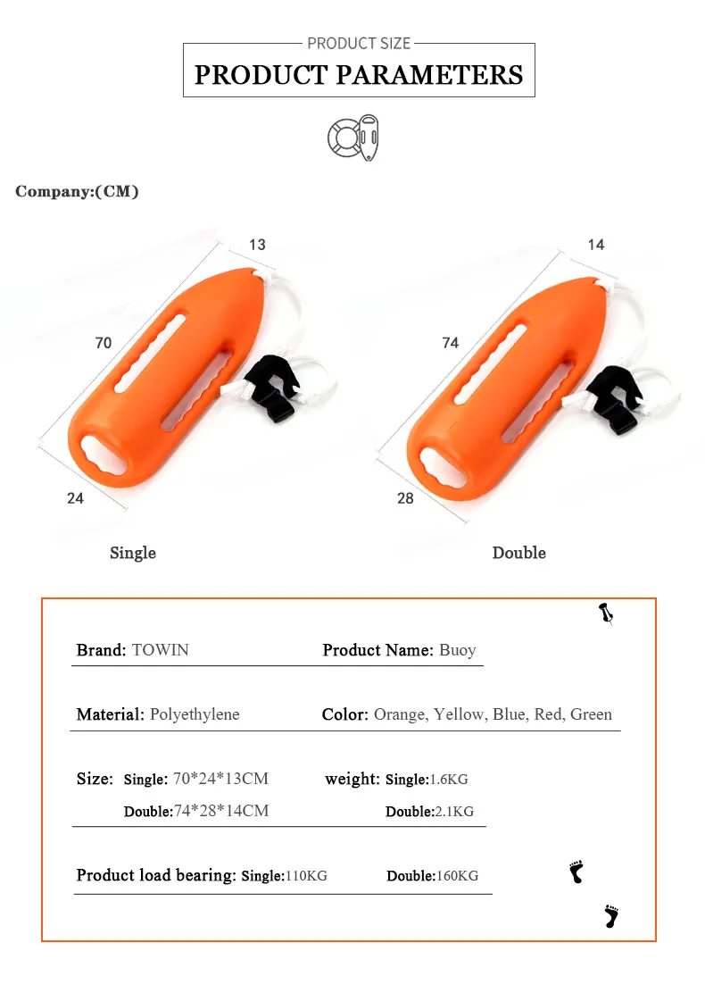 Thickened Life Buoy for Swimming on Water