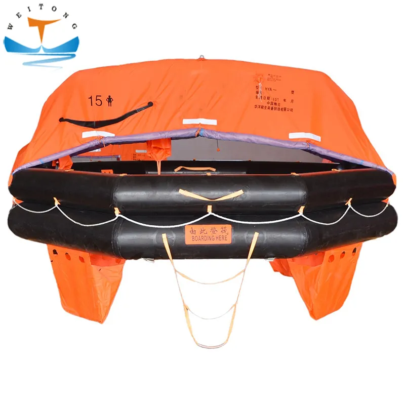 Throw Overboard Liferaft Inflatable Lifesaver Life Raft for Yacht
