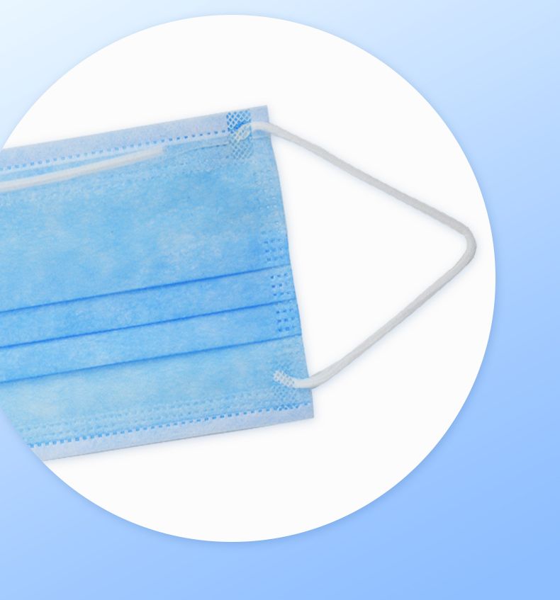 Top Quality 3 Ply Disposable Non-Woven Earloop Face Mask