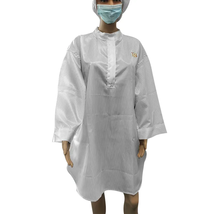 Unisex Long Sleeve Various Size ESD Anti-Static Clothing Smock
