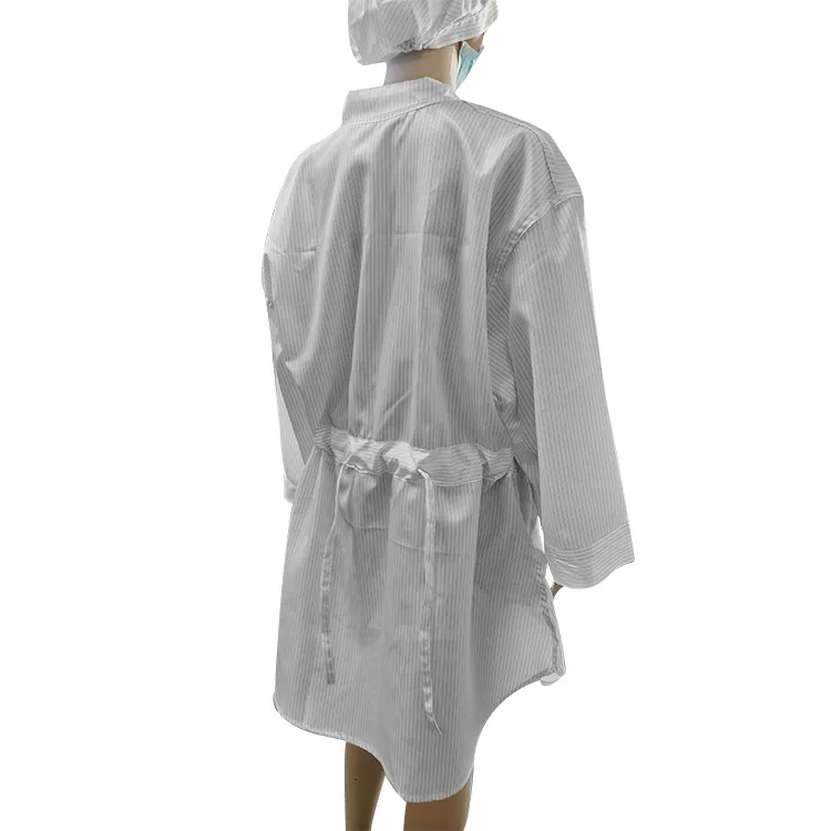 Unisex Long Sleeve Various Size ESD Anti-Static Clothing Smock