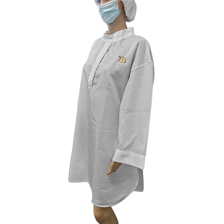 Unisex Long Sleeve Various Size ESD Anti-Static Clothing Smock