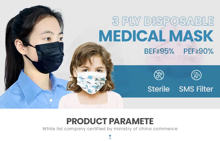 Wego Factory Disposable 3 Ply Non-Woven Face Mask