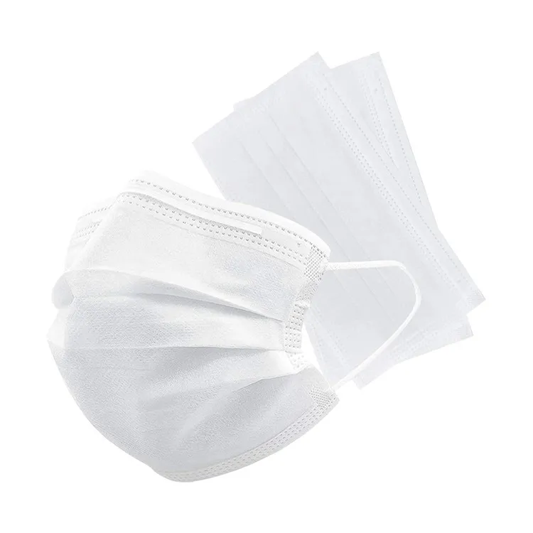 White 3 Ply Disposable Face Mask for Adult