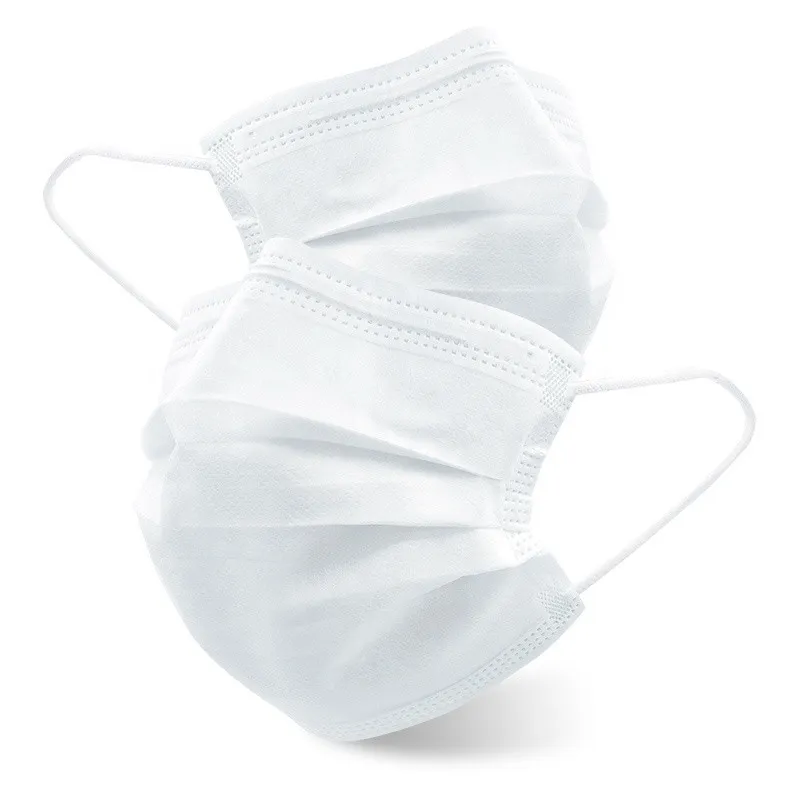 White 3 Ply Disposable Face Mask for Adult