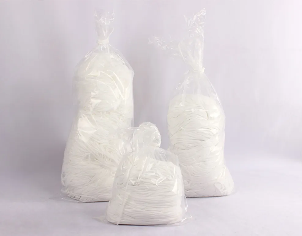 White Elastic Rope Ear Loop Mask Straps for Civilian Use