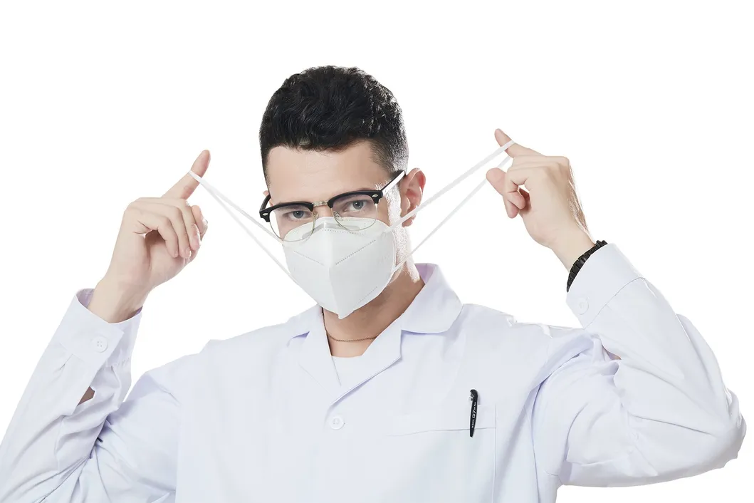 White List Manufacturer FFP2 Mask Disposable Protective Fold Flat Mask 3D OEM Dem KN95 N95
