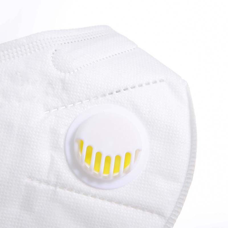 White List Manufacturer FFP2 Valved Respirator Disposable Protective Butterfly Mask Fold Flat Anti-Dust Industrial Face Mask