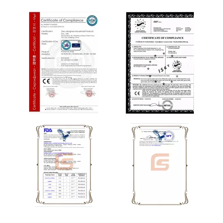 Wholesale Blue/ White /Black Color Protective Mask Factory Supply 3 Ply Earloop Disposable Non Woven Civil and Face Mask in Stock