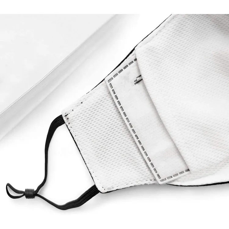 Wholesale Designer Custom Reusable Cloth Blank White Cotton Face Mask
