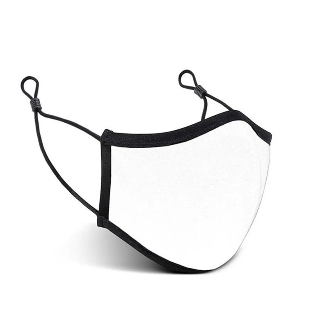 Wholesale Designer Custom Reusable Cloth Blank White Cotton Face Mask