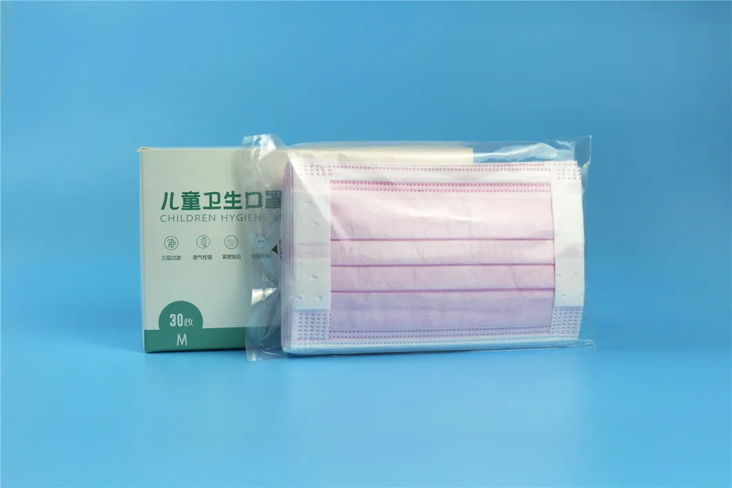 Wholesale Disposable Face Virus-Prevention 3ply Mask for Children Nonwoven Stock