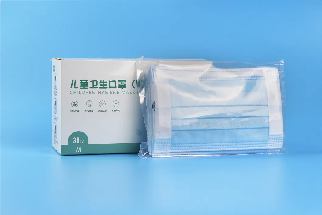 Wholesale Disposable Face Virus-Prevention 3ply Mask for Children Nonwoven Stock