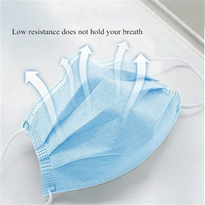 Wholesale Factory Direct Blue and White Color Can Be Customized Color 3 Layer Disposable Anti-Virus Protective Mask