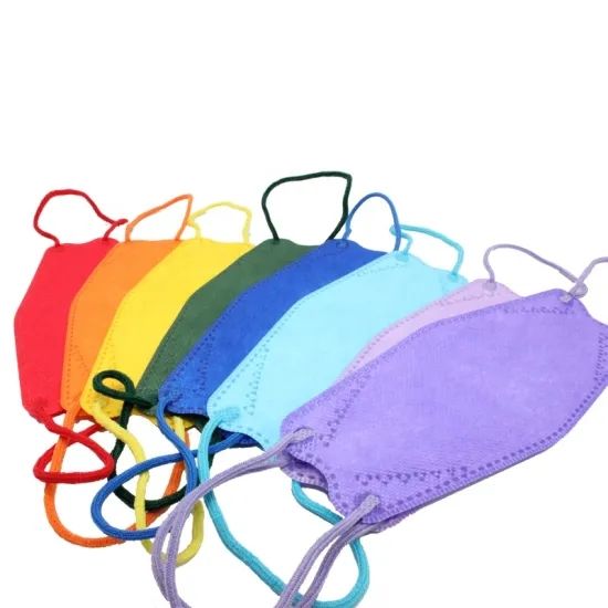 Wholesale Kf94 Black White Yellow Disposable Non-Woven Fabric Protective Fish Shaped Mask