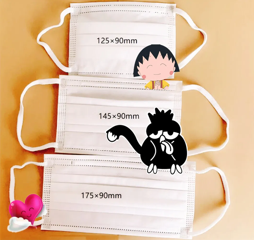 Wholesale White Earlobe 3-Layer Kids Mask Children Mask Dust Mask Disposable Mask Particle Mask